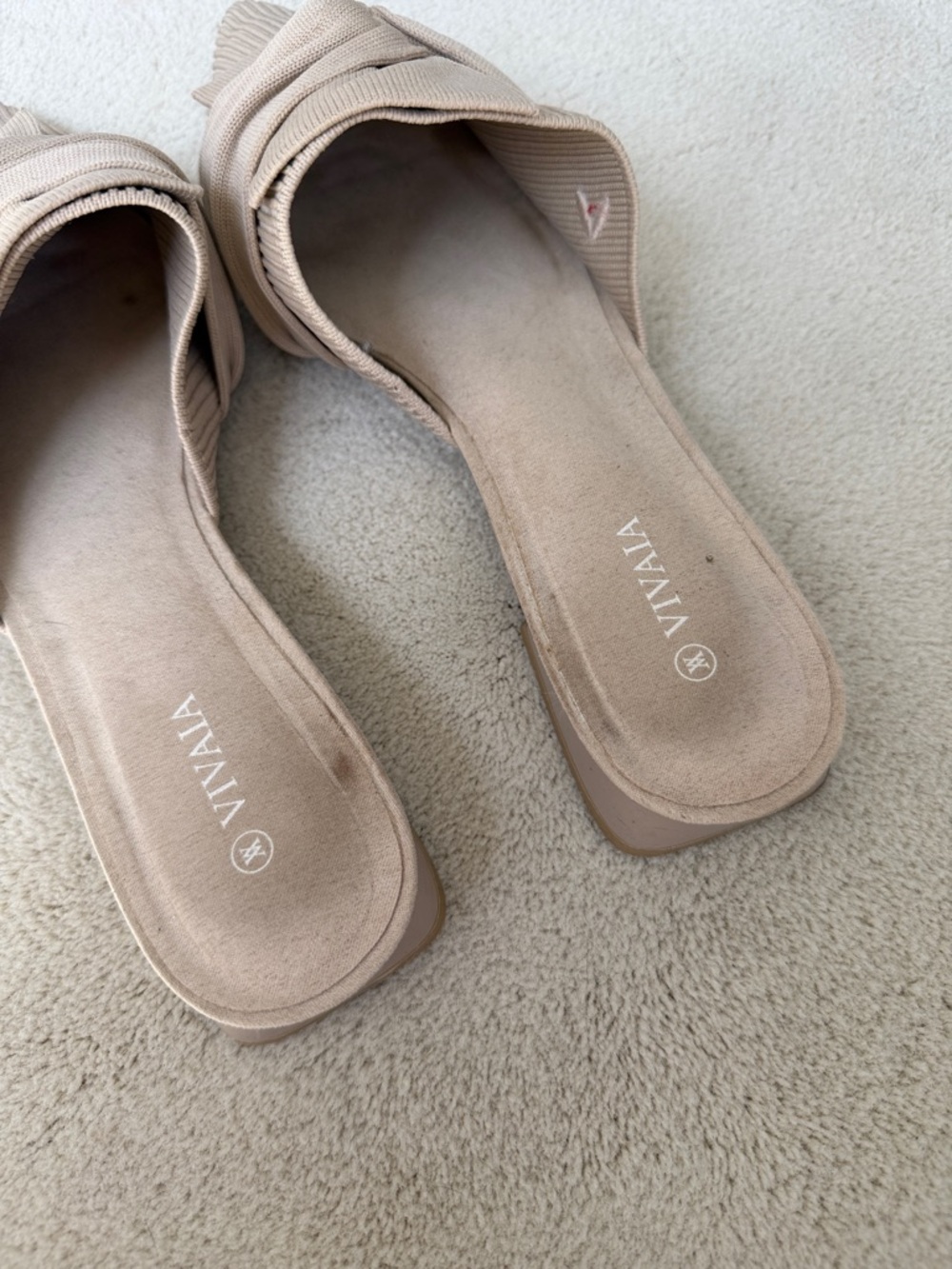 Vivaia Yaffa Women's Almond Knot-Front Pointed Toe Mules sandals 40 - Picture 2 of 3